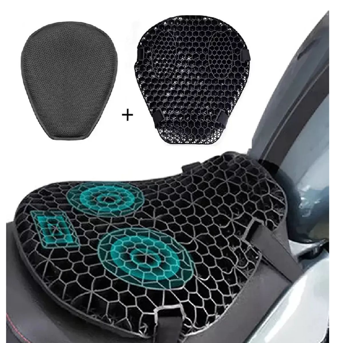 SKY - Cojín Universal Para Moto De Silicona Gel