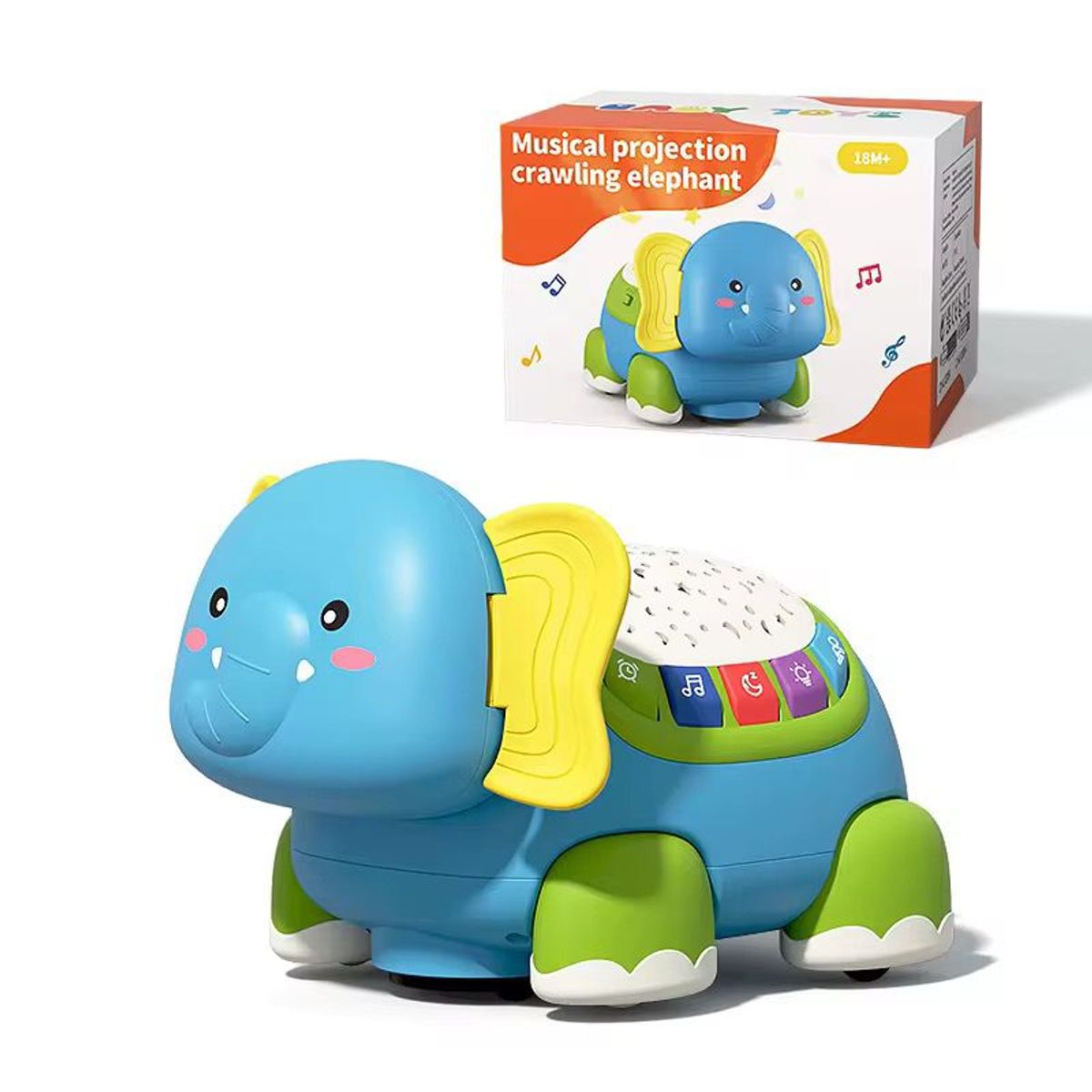 GENERICO - Proyector Elefante Musical De Luces Para Niños