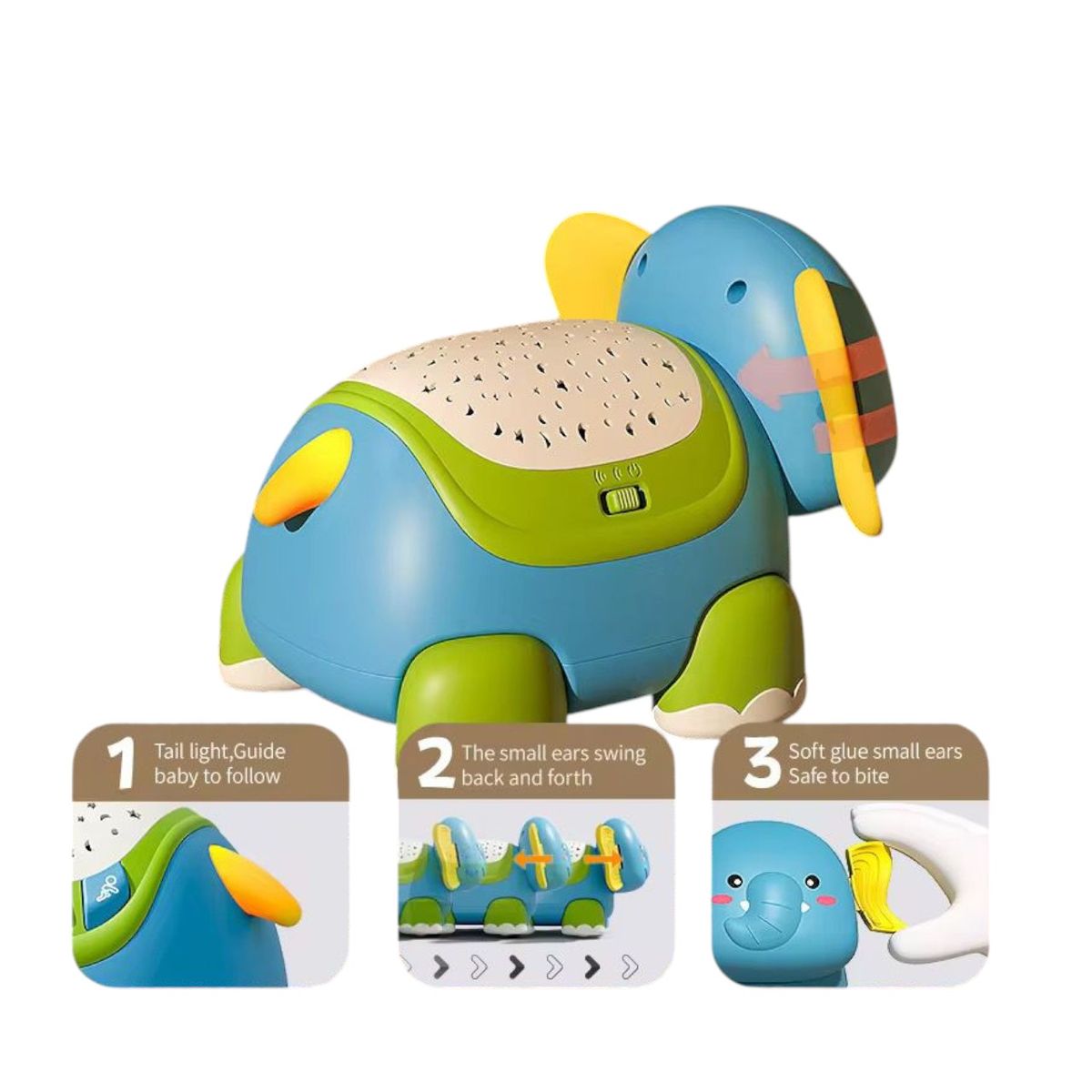 GENERICO - Proyector Elefante Musical De Luces Para Niños