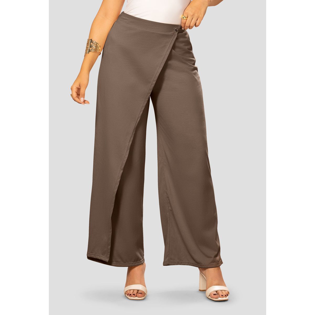 MARKETING PERSONAL - Pantalón Mujer Chocolate Mp 112323