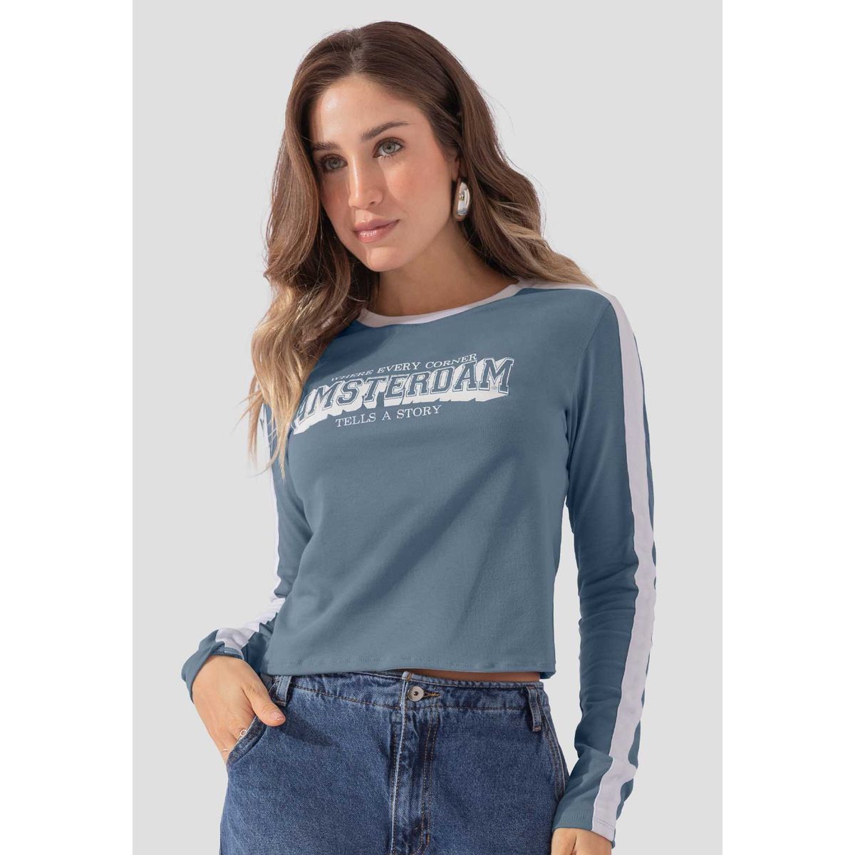 ATYPICAL - Camibuzo Mujer Azul Indigo Atypical 111187