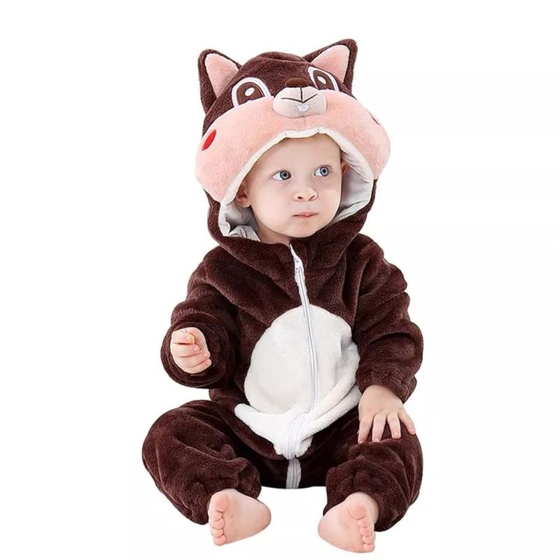 GENERICO - Disfraz Bebe Ardilla Tierno Para Halloween Talla M