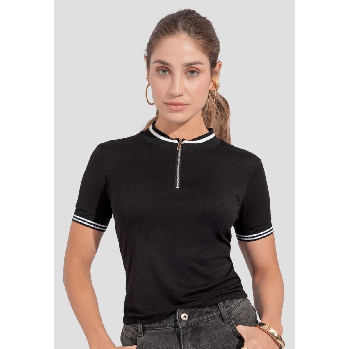 ATYPICAL - Blusa Mujer Negro Atypical 112507