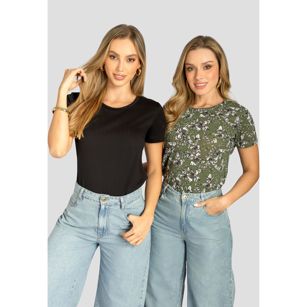 MARKETING PERSONAL - Camiseta Paq X2 Mujer Bicolor Mp 112248