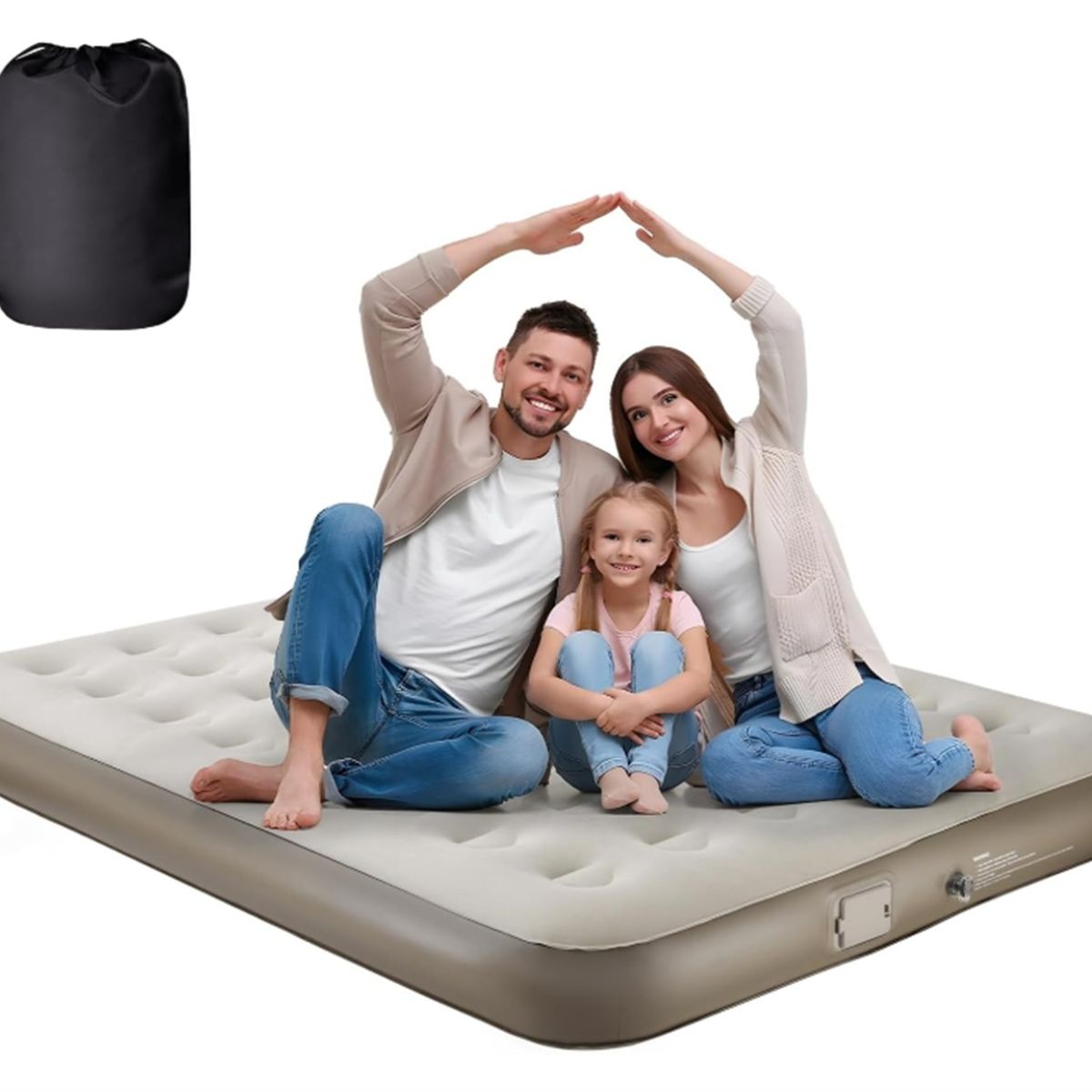 GENERICO - Colchón Camping Queen Grande Para 3 Personas Viaje H-9049