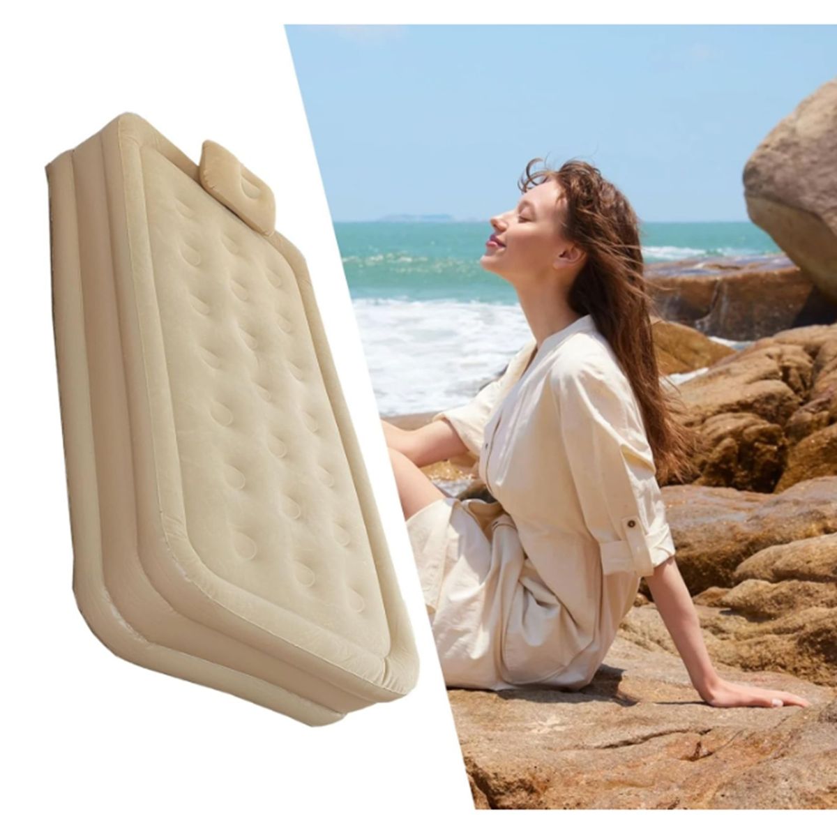 GENERICO - Colchón Camping Sencillo Para 1 Persona H-9021