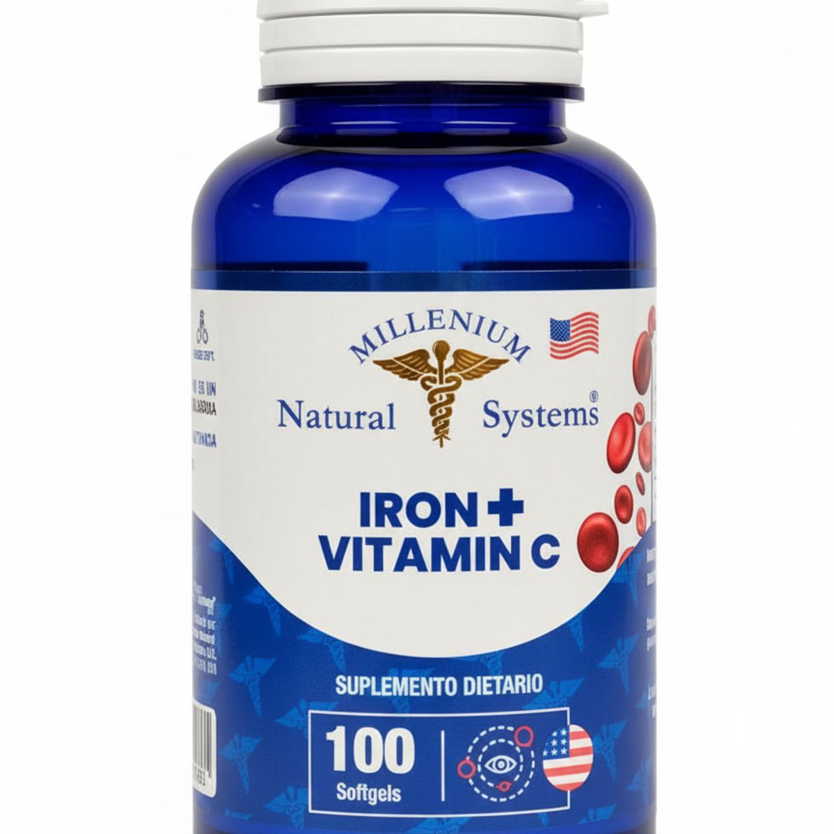 NATURAL SYSTEM - SUPLEMENTO CON VITAMINA C + HIERRO X 100 SOFTGELS IRON + VITAMIN C