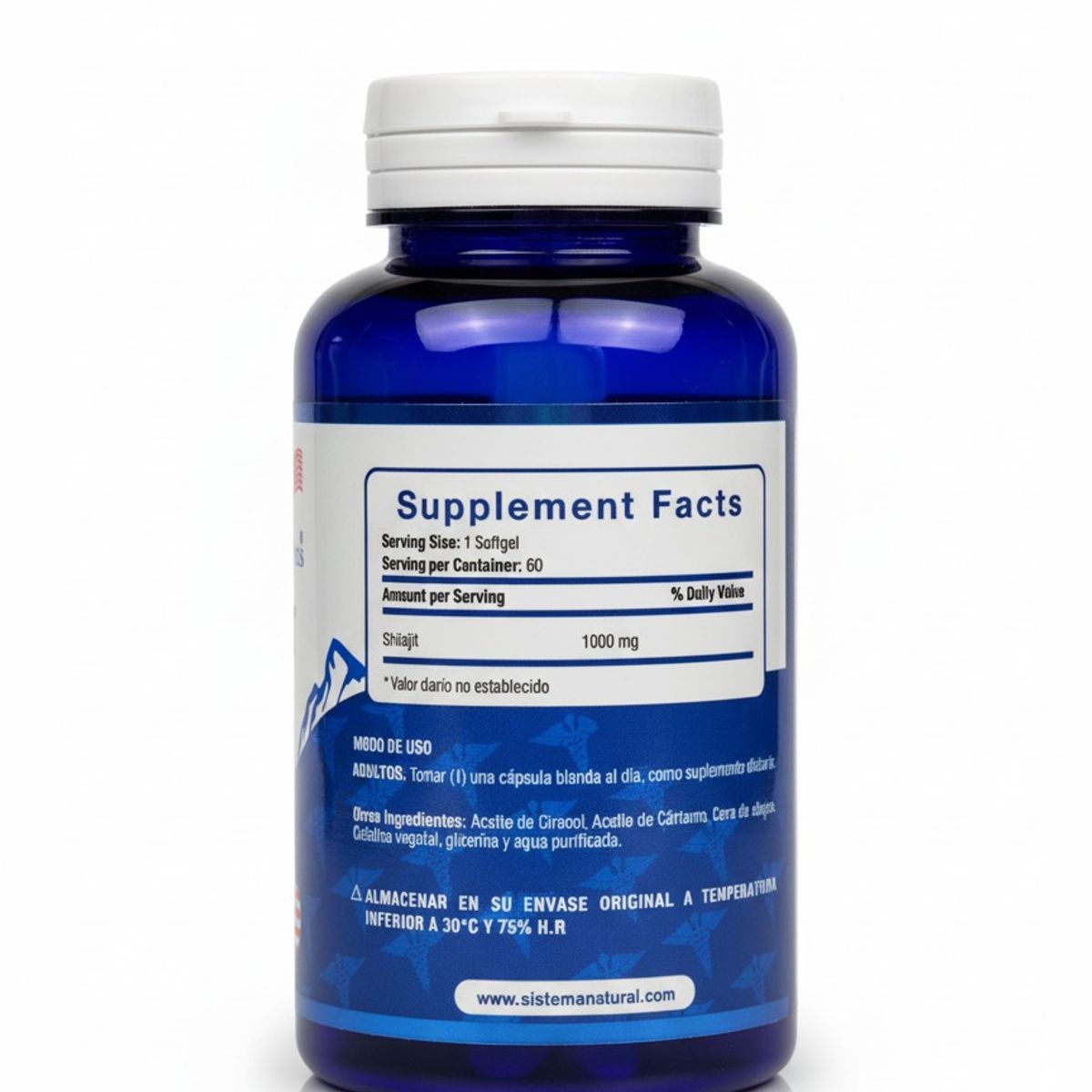 NATURAL SYSTEM - SUPLEMENTO SHILAJIT 1000MG X 60 SOFTGLES