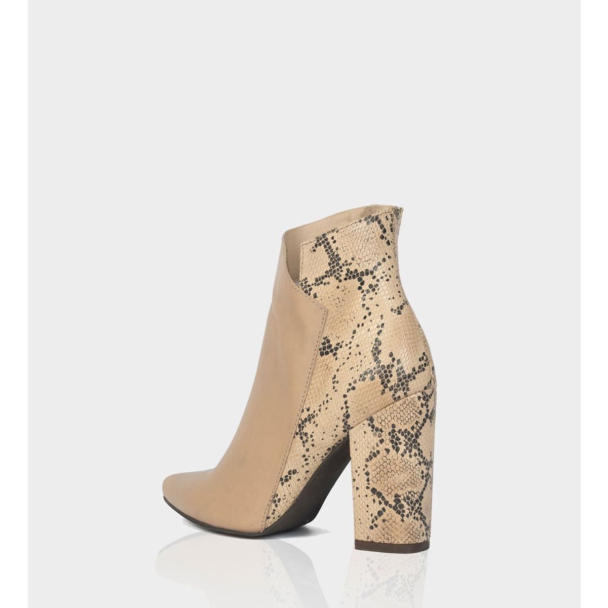 STIVALI - Botin Mahon Cuero Piton x Napa Almendra