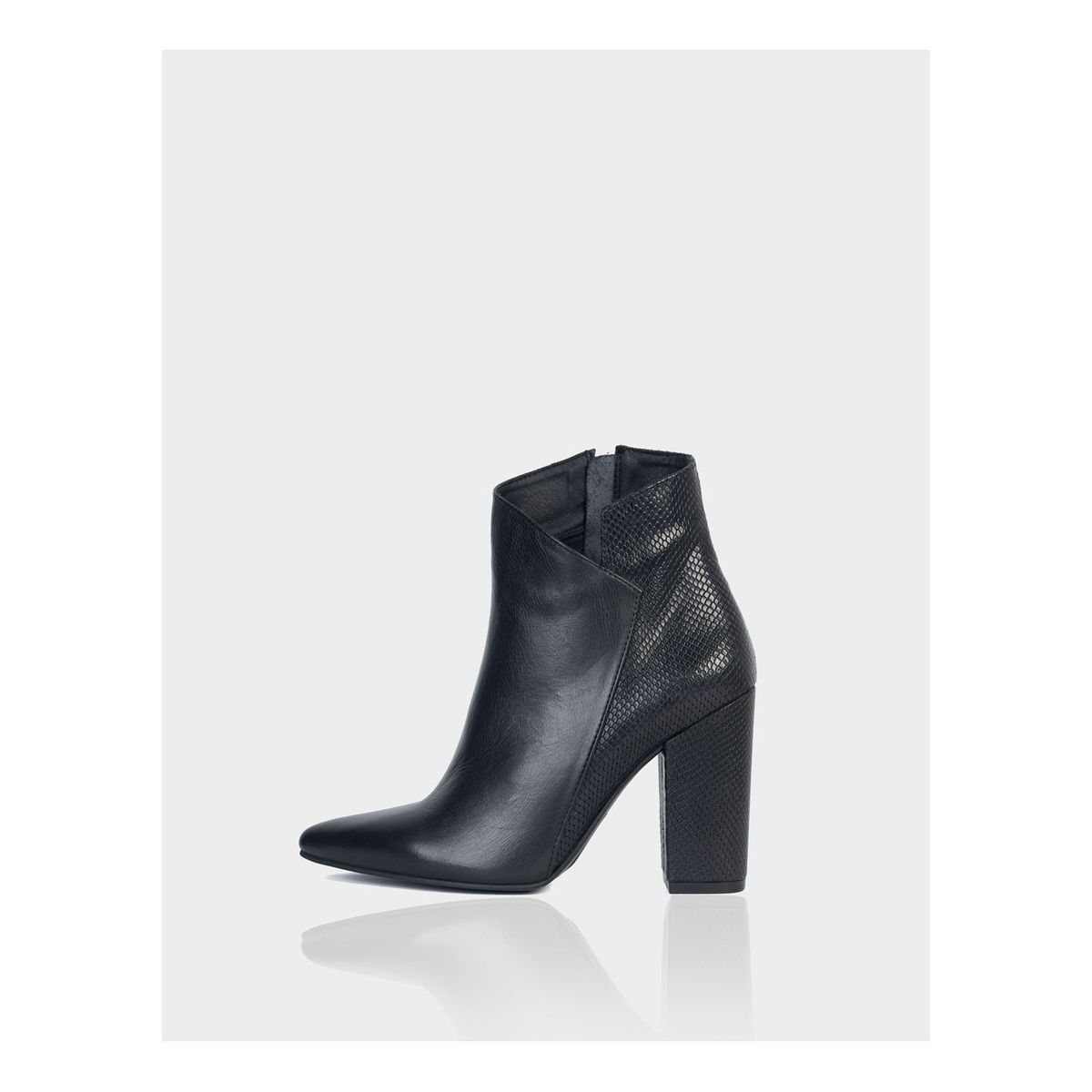 STIVALI - Botin Mahon Cuero Piton x Napa Negro