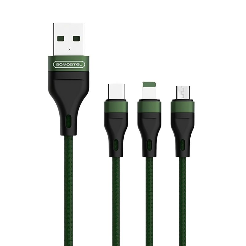 GENERICO - Cargador 3 En 1 Carga Rápida Usb/lighting/microusb/usb-c Pd
