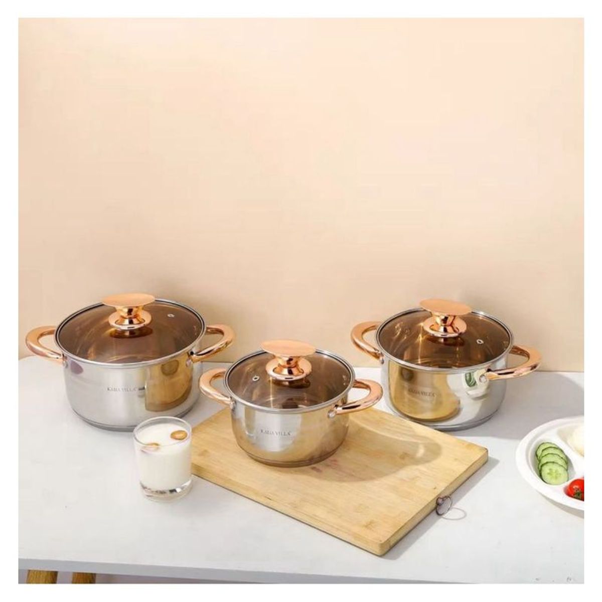 NIA - Set Juego De Ollas Original Nia x6 Piezas