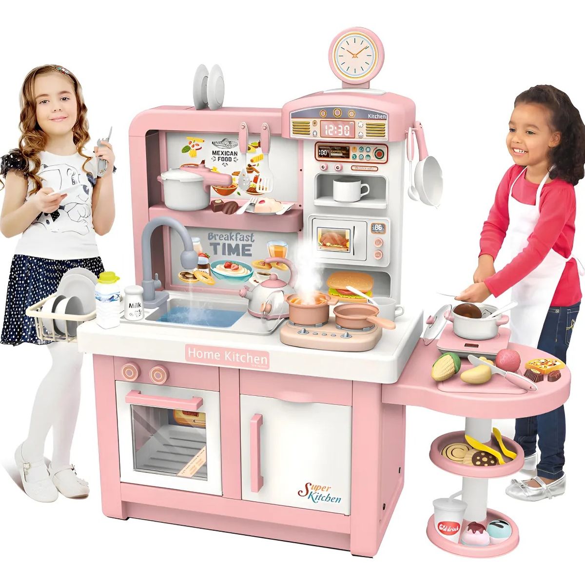 KIDSHOP - Cocina Infantil Grande Agua Vapor Luces Y Sonidos RX532-10