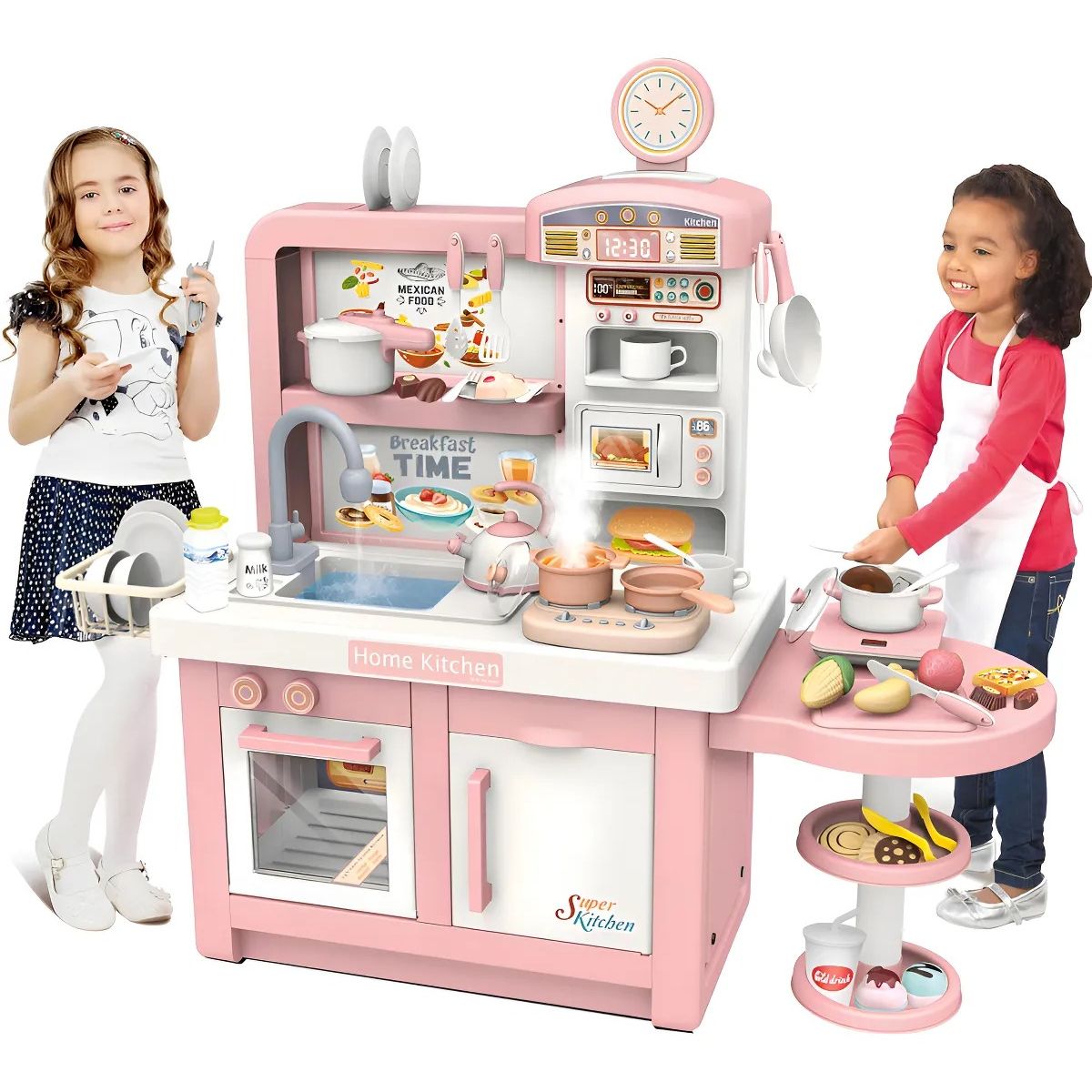 KIDSHOP - Cocina Infantil Grande Agua Vapor Luces Y Sonidos RX532-10