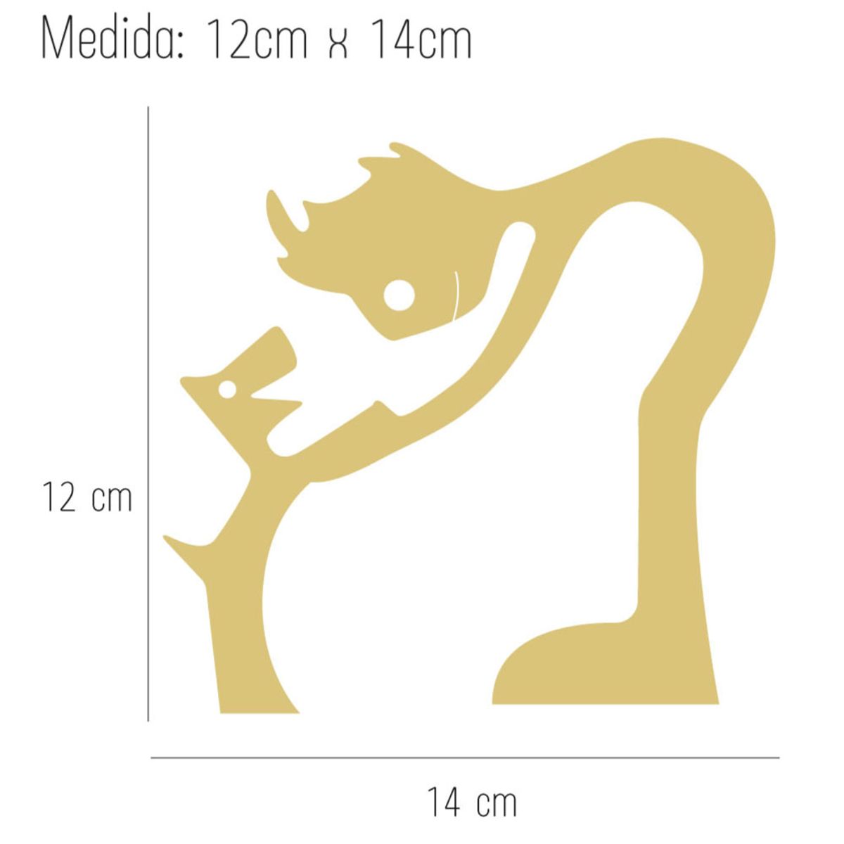 GENERICO - Figura Decorativa de Madera Hombre y Perro  Diseño Artesanal