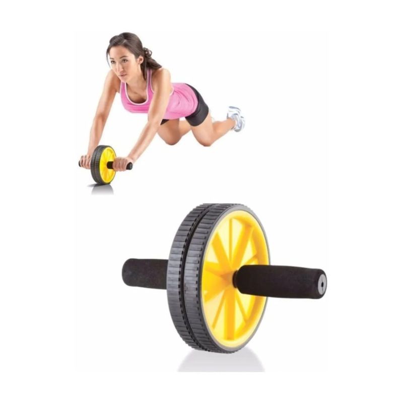 GENERICO - Rueda Doble Abdominales Entrenamiento Gym Fitness Ejercici
