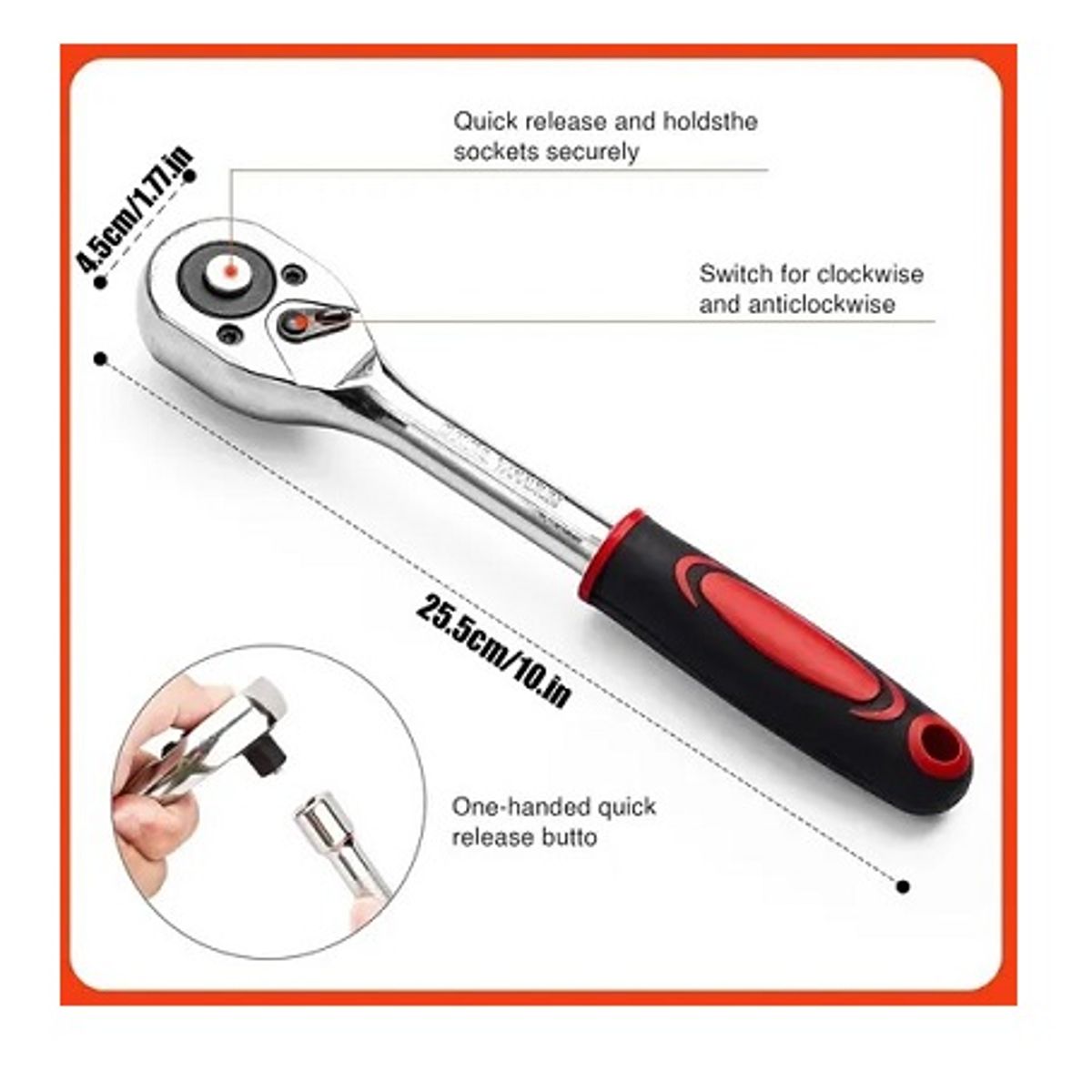 GENERICO - Juego de Dados con Carraca 1/2” – Set Mecánico 12 Piezas Profesional