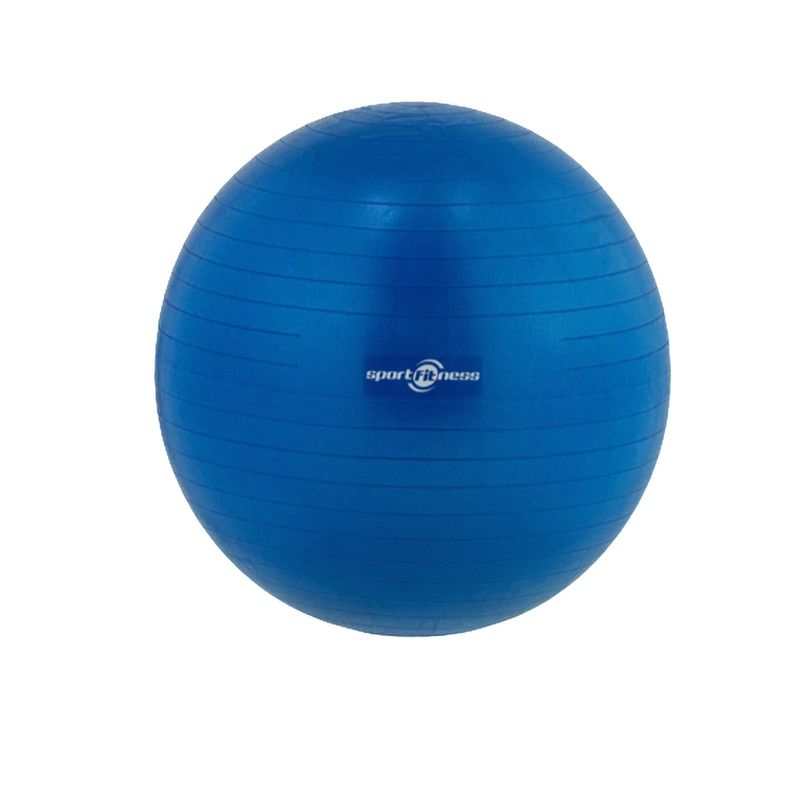 SPORTFITNESS - Fitball Azul 55cm Ideal Para Pilates Yoga Y Fitness