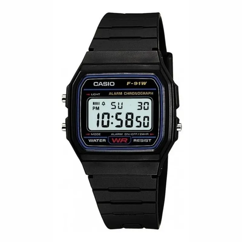 CASIO - Reloj Casio F-91w-1 Cronometro Alarma Calendario Original