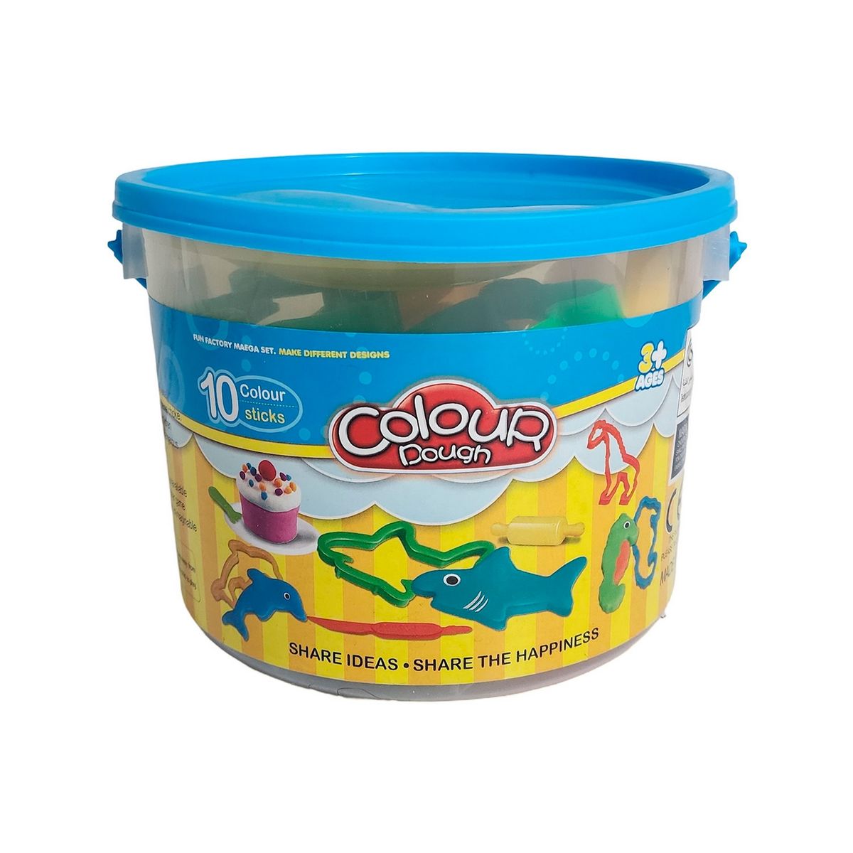 GENERICO - Juego De Plastilina Aprendizaje Con Moldes Didactico Colores