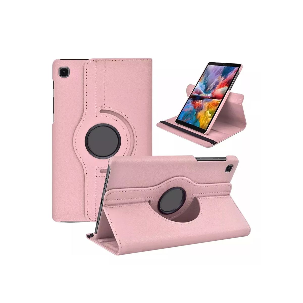 GENERICO - Forro Funda Estuche Giratorio 360 Para huawei matepad se 11 rosa