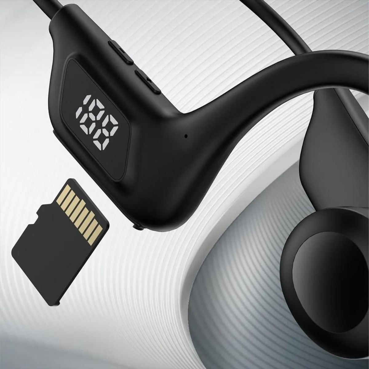CLEAR - Audifonos Conduccion Osea Bluetooth Con Ranura Microsd No Generico