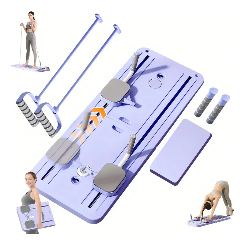 GENERICO - Tabla Pilates Entrenamiento Ejercicio Plegable Abdomen Lila