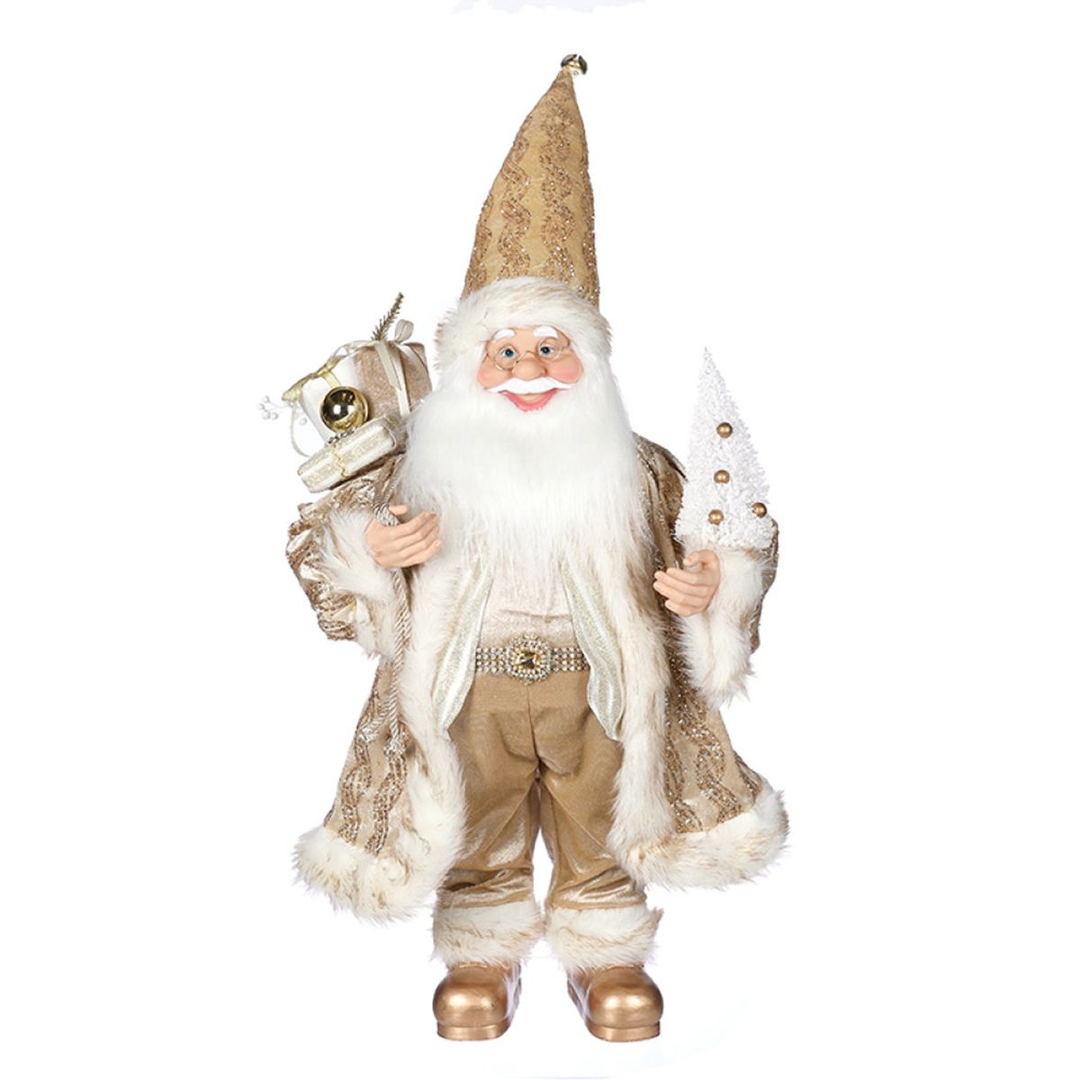 ORQUIDEA - SANTA DORADO/ARBOL BLANCO 45 CM