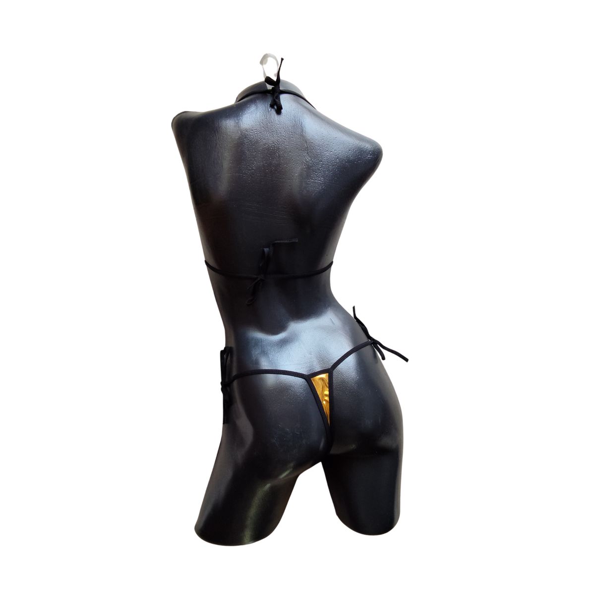 GENERICO - Micro Mini Bikini Lenceria Erotica Talla Unica Micro Tanga Dorado
