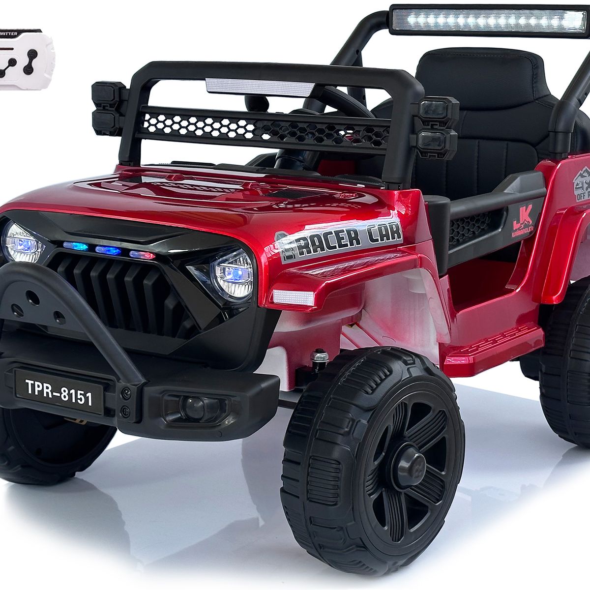 BEBESUNITA - Carro Moto Electrico 4x4 Llanta Caucho 12v Ctrol - Vinotinto