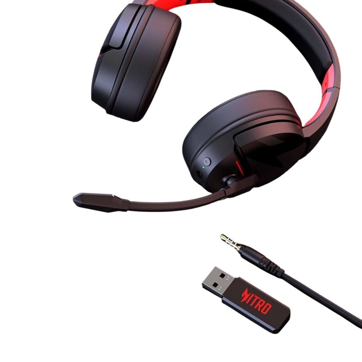 ACER - Diadema Gamer Acer Nitro Wireless Gaming Heatset Batería Sin Parar 100h