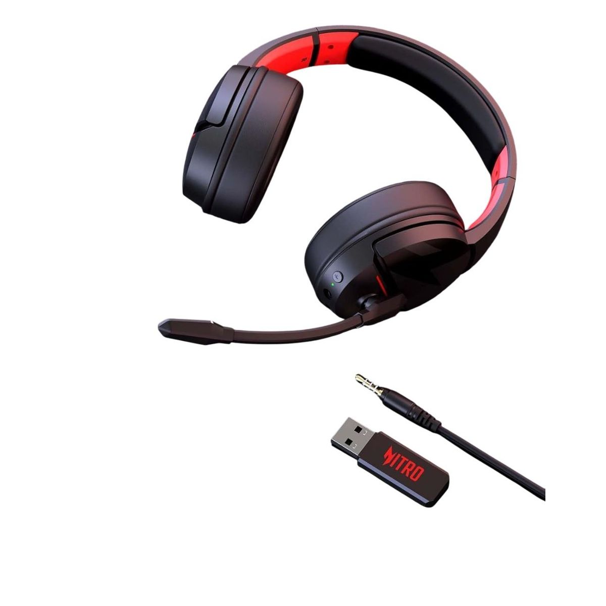 ACER - Diadema Gamer Acer Nitro Wireless Gaming Heatset Batería Sin Parar 100h