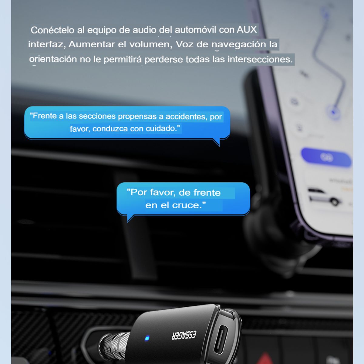 GENERICO - Essager Bluetooth 5.3 Receptor de Audio Estéreo