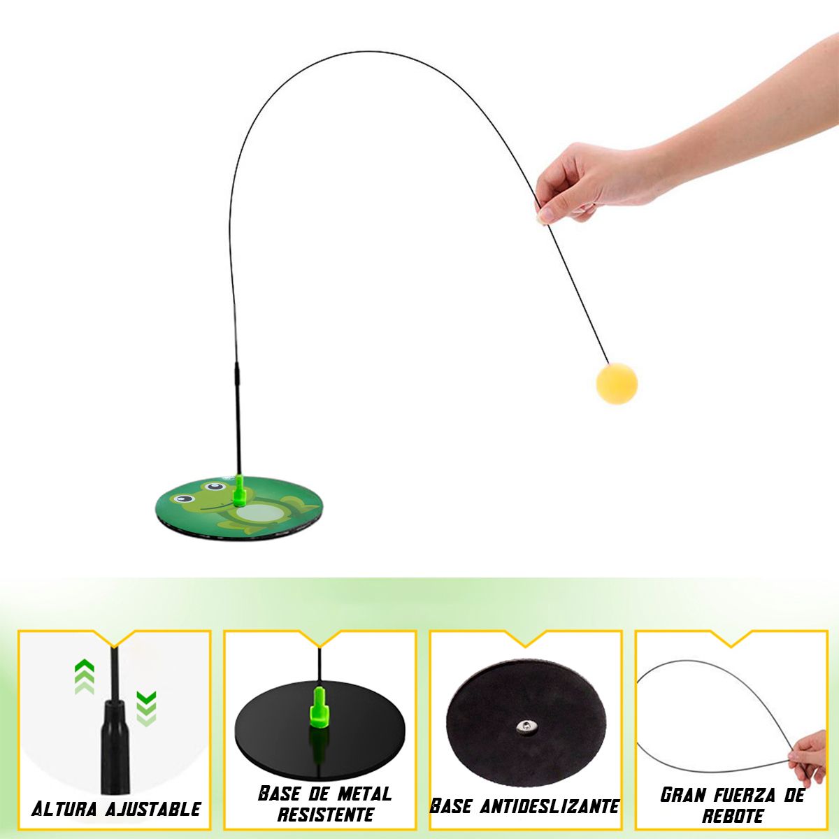 GENERICO - Entrenador de Ping Pong Paletas y Pelotas Juego Deportivo 429-15