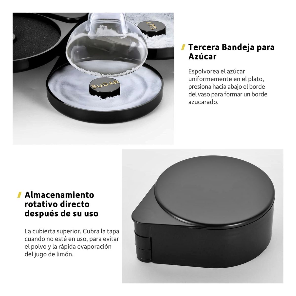 GENERICO - Labiador Bordeador Escarchador De Copas Vasos 3 Puestos Bar