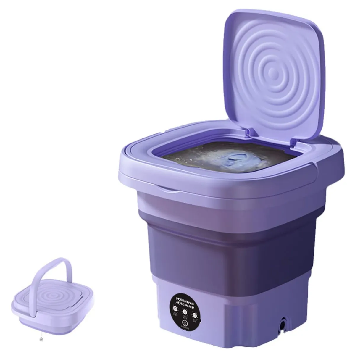 GENERICO - Lavadora Portátil Mini 9 Litros,Secadora Giratoria