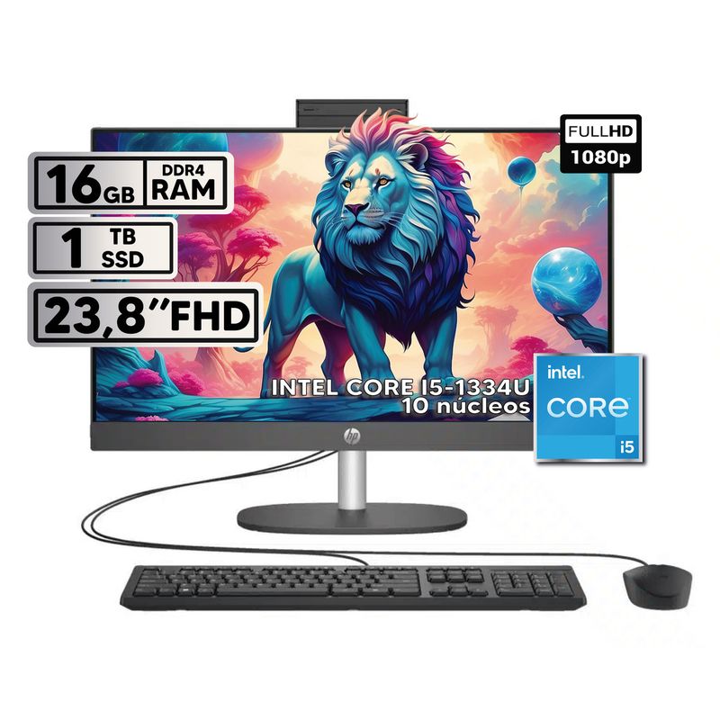 HP - TODO EN UNO AIO HP PRO ONE INTEL CORE i5-1334U 16GB RAM 1TB SSD PANTALLA 238 FHD