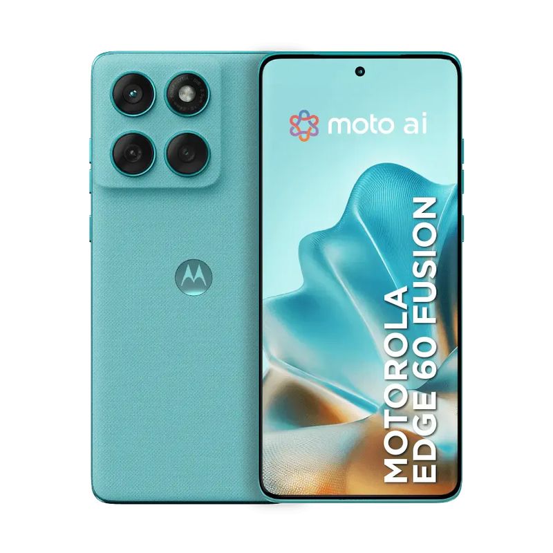 MOTOROLA - Celular Motorola Moto EDGE 60 FUSION 256GB 8GB Ampliable a 16GB Azul Aguamarina