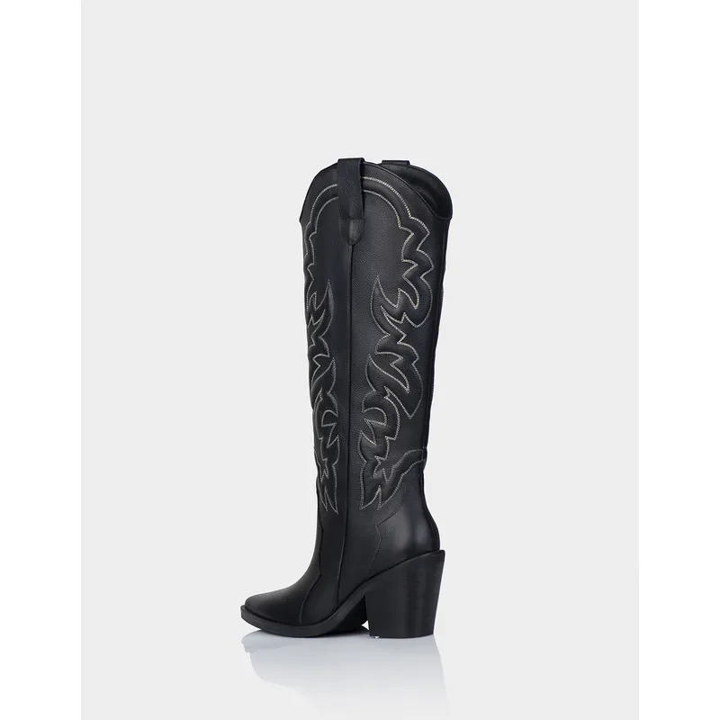 STIVALI - Bota Texana Nebraska Negro