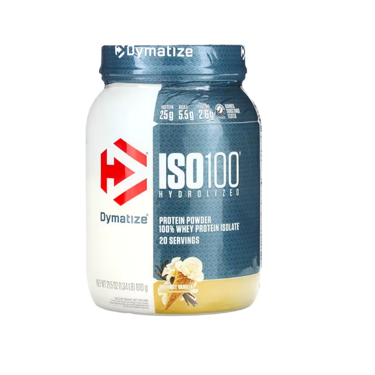 DYMATIZE - ISO100 Dymatize Vainilla 100% Hidrolizada  610g ENVIO RAPIDO