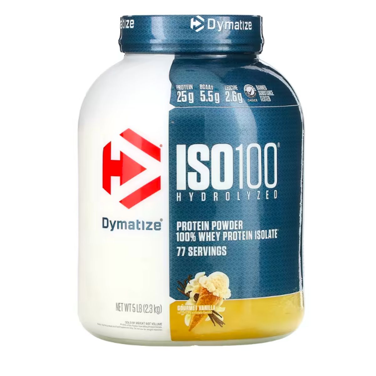 DYMATIZE - ISO100 Dymatize Vainilla 77 servicios 25g de proteina 5LB