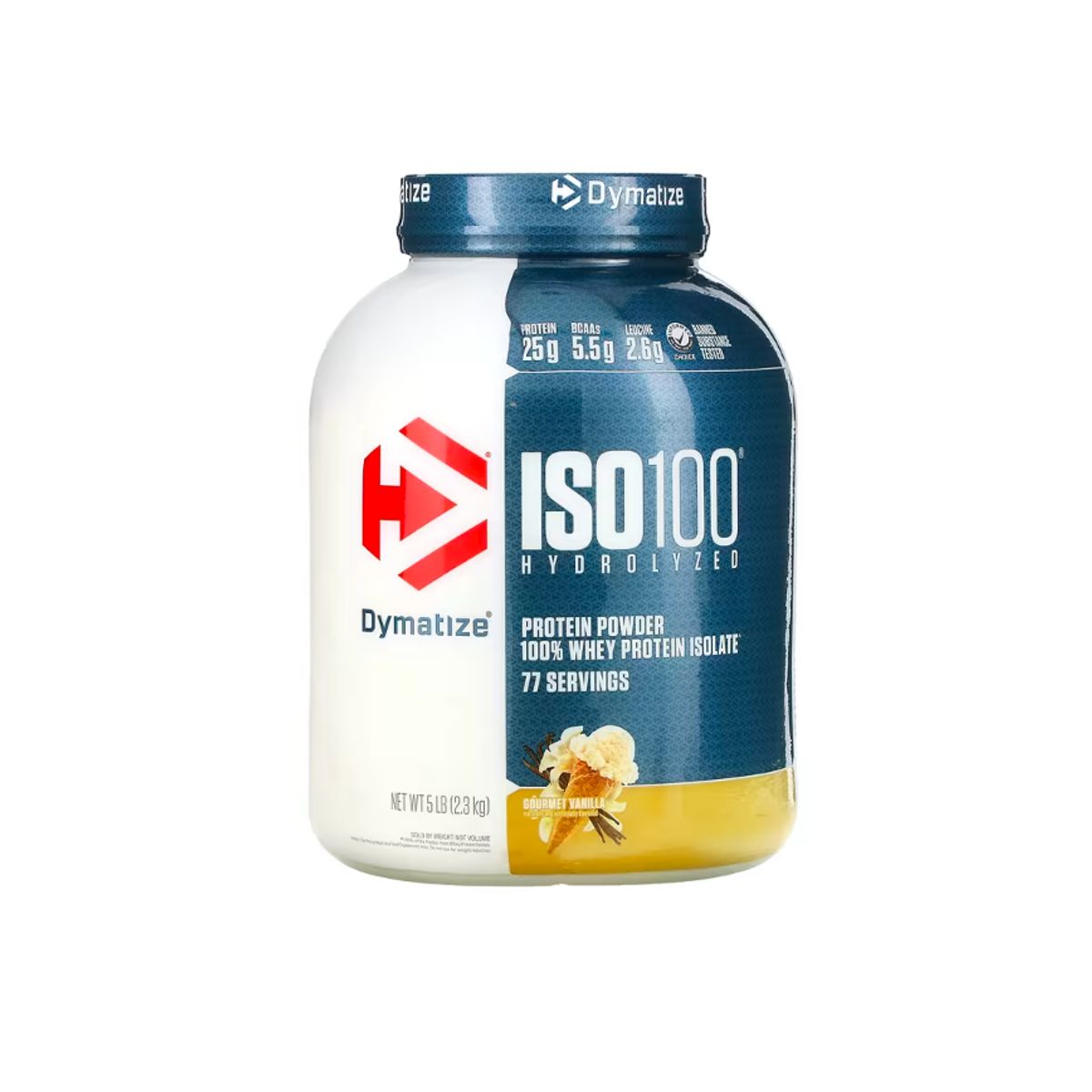 DYMATIZE - ISO100 Dymatize Vainilla 77 servicios 25g de proteina 5LB