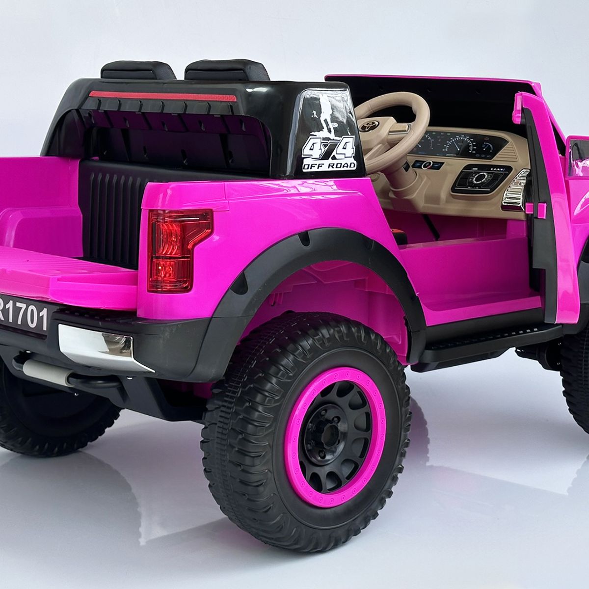 TOYOTA - Carro Toyota 4x4 Electrico 12v Llant Caucho Control - Fucsia