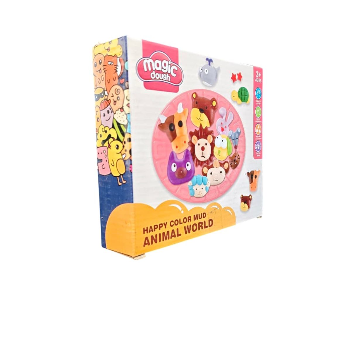 GENERICO - KIT DE PLASTILINA ANIMALES JUEGO PARA NIÑOS Y NIÑAS +3 AÑOS