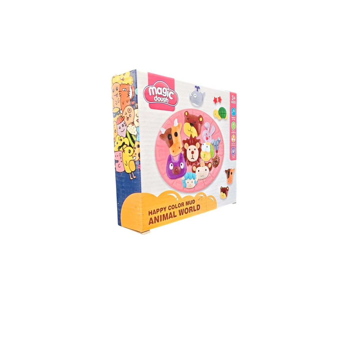 GENERICO - KIT DE PLASTILINA ANIMALES JUEGO PARA NIÑOS Y NIÑAS +3 AÑOS