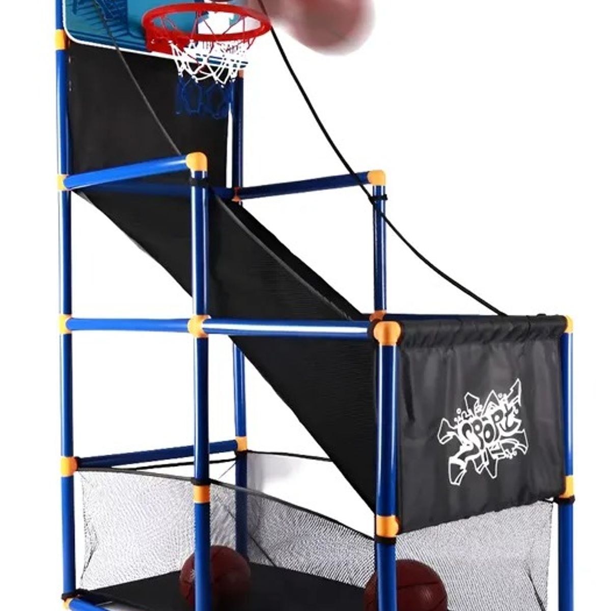 KIDSHOP - Juego De Baloncesto Arcade Con Pelotas Inflador Para Niño 1.42 cm