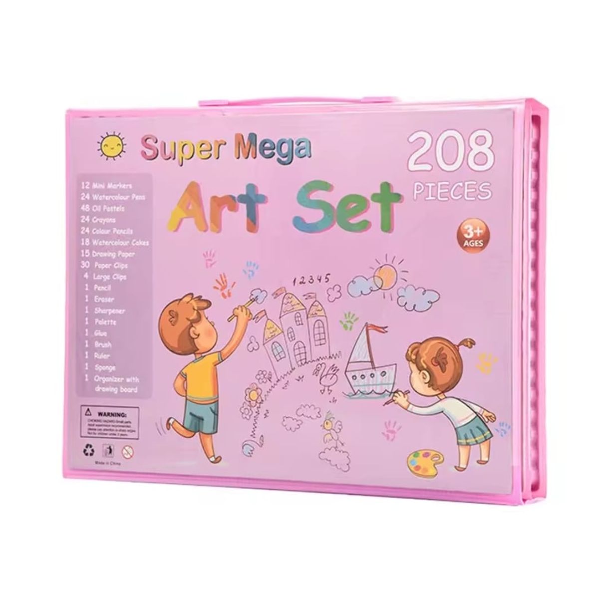 GENERICO - Set Arte 208 piezas Niñas