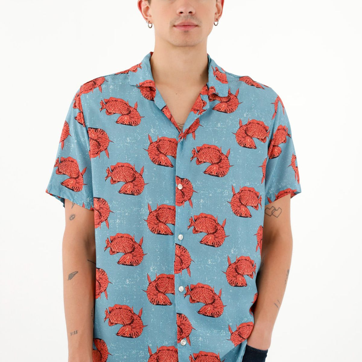 TENNIS - Camisa tipo bowling para hombre