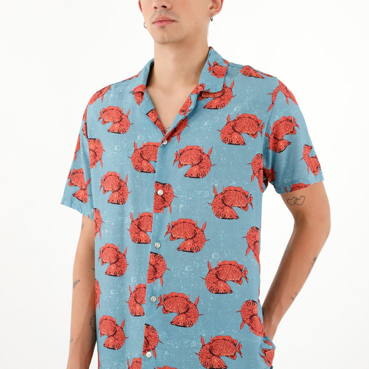 TENNIS - Camisa tipo bowling para hombre