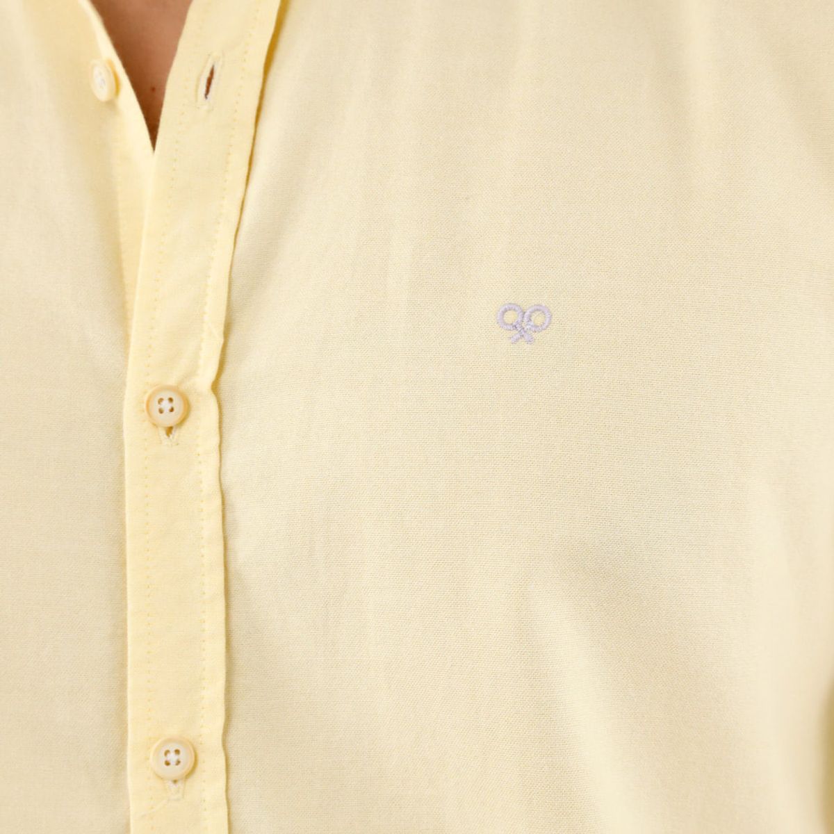 TENNIS - Camisa amarilla manga larga para hombre